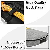 HOHIYO12MM Electric Guitar Bag 39 40inch Electric Guitar Gig Bag,0.5in Thick Padded Guitar Case Waterproof with Two Pockets Adjustable Shoulder Strap Neck Protector Strap - Image 5