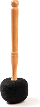 Drum Mallet Wool Felted Drum Stick - 9 Inches Wool Mallet for Gongs & Large Singing Bowls by Himalayan Bazaar