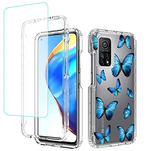 Coque pour Mi 10T 5G antichoc transparente avec verre trempé écran