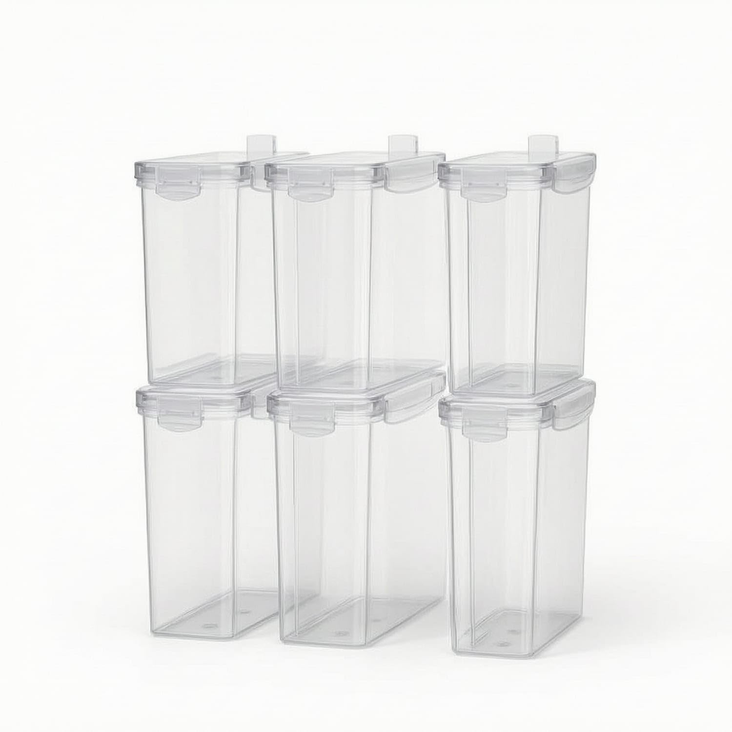6 Pieces Moisture-Resistant 3D Printer Filament Storage Box Dust-Protected Filament Storage Box Clear Transparent for Makers, Desktop, Workshop, Studio, 6 PACK|3D Printer Consumables|Computer-image-27