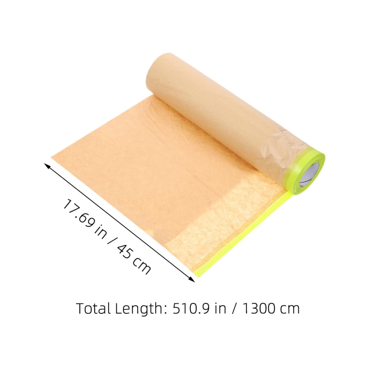 Kraft Masking Paper Roll for Car Painting Wall and Furniture Protection Tear-Resistant Surface Covering for Automotive and Home Renovation Projects