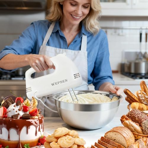 24% Off WEPSEN Hand Mixer Set with Bowls & Measuring Tools