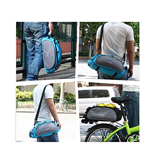 Alforge bolsa impermeavel Roswheel para bike bicicleta montagem no bagageiro azul