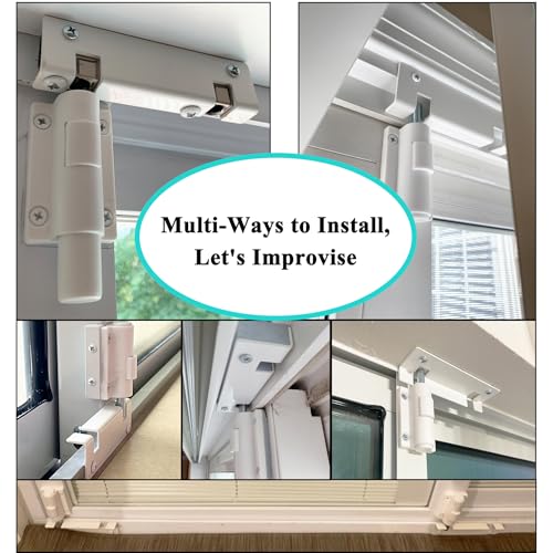 Reigahood 1 Pack Sliding Patio Door Foot Kick Lock, A Secondary Childproof Additional Security thumb #5