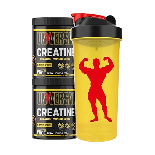 Creatina Monohidratada Universal - Universal Nutrition (400g + Coqueteleira) Creatina Monohidratada Universal - Universal Nutrition (400g + Coqueteleira)