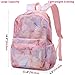 Meisohua School Backpack for Girls Mesh Backpack Semi-Transparent Casual Backpack for Teen Girls Bookbag 2 in 1 Set with Storage Bag