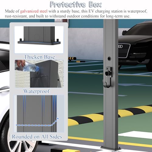 Support de recharge pour véhicule électrique avec emplacement port verrouill