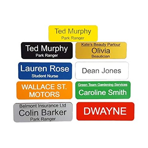 Custom Acrylic Name Badge - 12 Colours Cover
