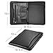 Bospa Padfolio Portfolio Folder/Multi Function Folder/Business Folder with Zippered Closure and Professional Leather