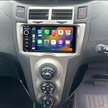 Linux System Carplay Android Auto Car Radio Stereo Upgrade Replacement for Toyota Corolla Hiace Yaris RAV4 Tarago Kluger Hilux BRZ Land Cruiser 86 FJ, QLED Capacitive Touchscreen, Free Rear Camera