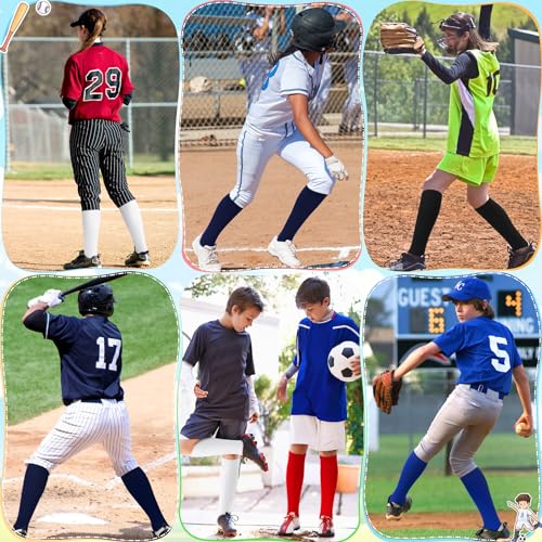 Olreco Soccer Socks Youth Adult Kids Baseball Socks Youth Boys Girls Softball Socks Knee High Youth Football Socks Team Sport4