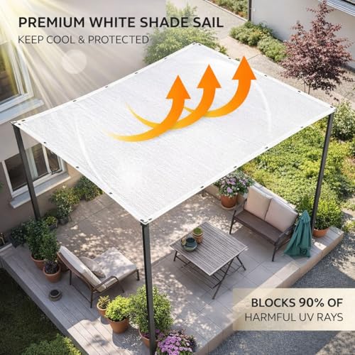 Voile d'ombrage pour extérieur robuste contre rayons UV