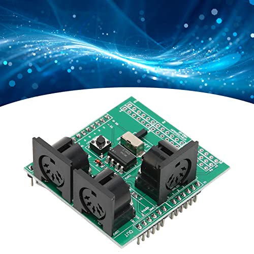 Hosier Midi Adapter Module, Run Pgm Switch Durable Anti Ground Loop Midi Adapter Board Pcb Easy Installation Sturdy 24 Pin For Digital Interface Adapter #TOP2
