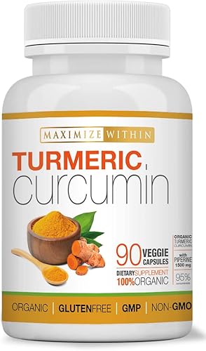 Miniatura 2 de Curcumina de cúrcuma con piperina 1500 mg, 90 unidades