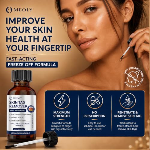 Image of MEOLY Fast-Acting Skin Tag Remover : Salicylic Acid Skin Tag for Men and Women 30 ml