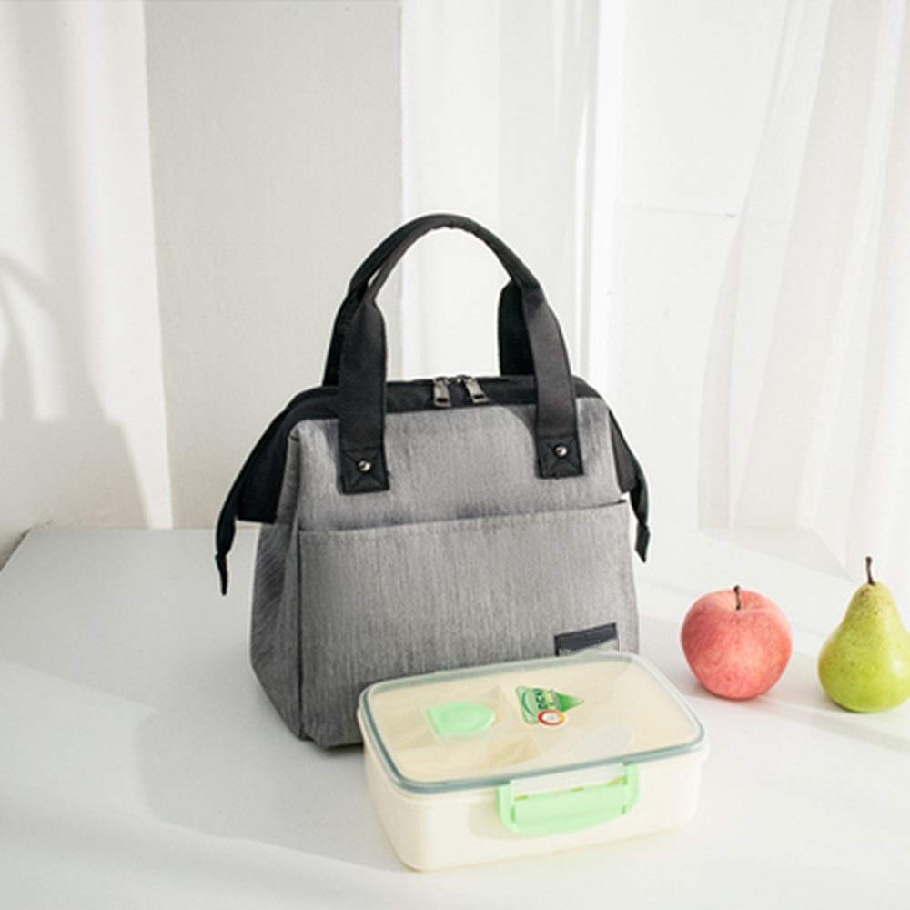 Bolsa de Picnic Bolsa de almuerzo portátil con aislamiento 3 capas Bolsas de Almuerzo(Jaune)