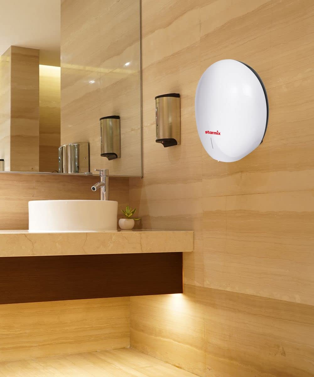Starmix Warmluft-Händetrockner T-C BL HEPA (Händetrockner - Hygienisch, nachhaltig, effizient mit HEPA Filter und UV-C Lampe) Nr. 105000