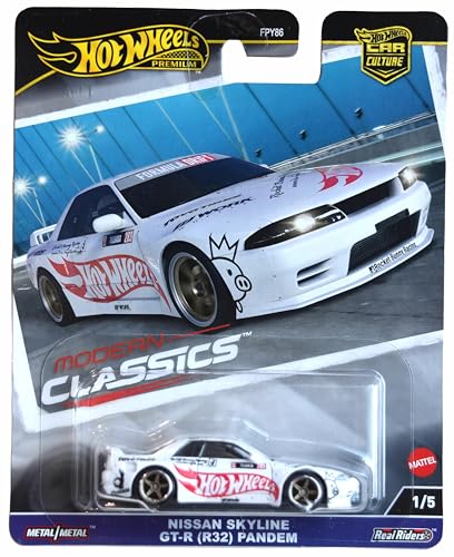 Hot Wheels Nissan Skyline GT-R Pandem 1:64 Blanco miniatura 1