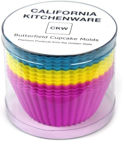 California Kitchenware Butterfield Silicone Cupcake Molds (Set of 12)