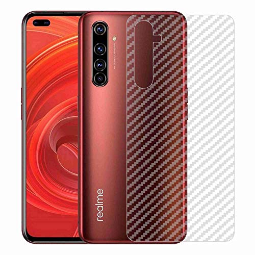 Image of Compatible with Oppo Realme X50 Pro Back Screen Protective Film Carbon Fiber Skin Transparent Screen Guard Sticker