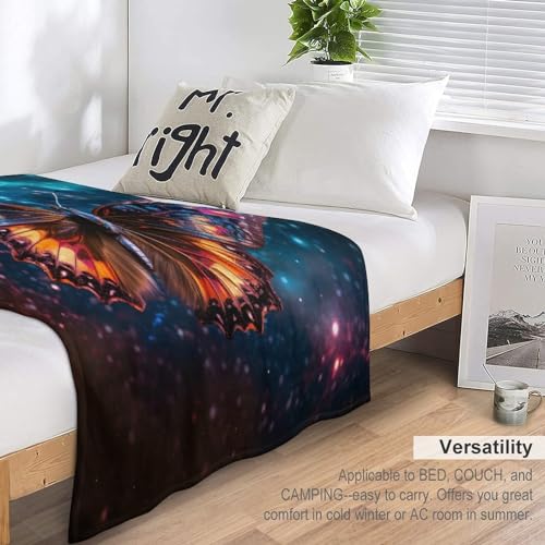 Couverture papillon douce et chaude, grand confort 150x200 cm - 7