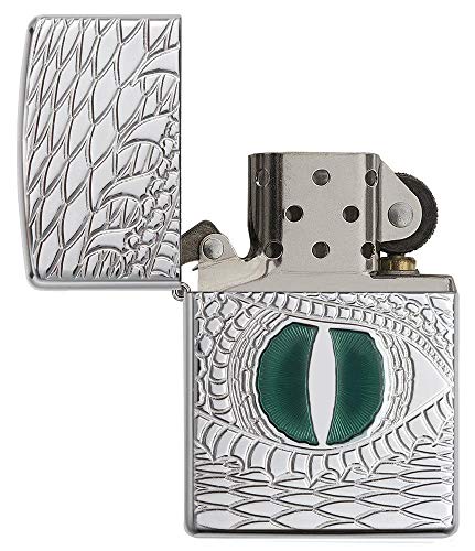 Encendedor Zippo Armor Ojo de Dragón Cromado miniatura 4