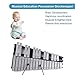 HUIOP Xylophone,Foldable 30 Note Glockenspiel Xylophone Wooden Frame Aluminum Bars Educational Percussion Musical Instrument Gift with Carrying Bag