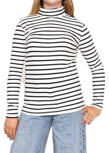 Image of STRETCH IS COMFORT Girl's Oh So Soft Long Sleeve Turtleneck | Youth Size 2-16