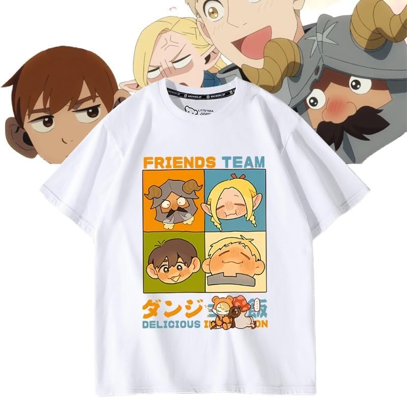 ファリン センシ イヅツミ チルチャック ライオス ダンジョン飯 メイド Amazon.co.jp: ダンジョン飯 Tシャツ ライオス マルシル チル