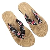 COSMEVIVI 1 Par zapatillas de verano chancletas mujer chancletas para mujer zpatos mujer sandalias de playa para niñas chanclas de verano sandalia de playa zapatillas planas Black