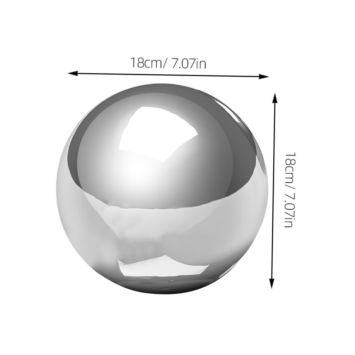 HANABASS Garden Gazing Ball Engaging Gazing Globe Yard Decoration Reflective Sphere