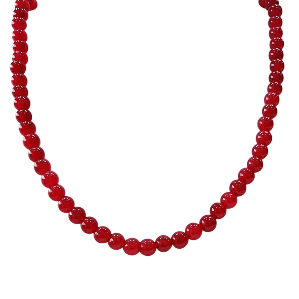 9Dzine Onyx Ruby Stone Necklace for Women and Girls Designer Onyx Ruby Round Beads 8mm One Line Necklace Crystal Healing (B09HCLSHXP) Amazon Price History, Amazon Price Tracker