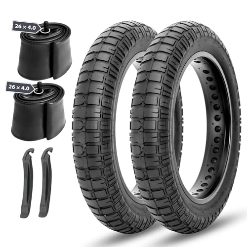 MOHEGIA E-bike Fat Tires Replacement Set: 2 Pack 26x4.0 inch Electric Bicycle...