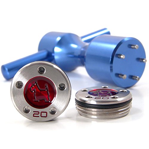 19th Hole Custom Shop 2 of 20g Red Scottie Dog Weight for Scotty Cameron Putters with Wrench Tool (Blue)