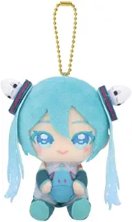 ガンダム45周年 x 初音ミク 初音ミク x ダブルオーガンダム Chibiぬいおすわりマスコット
