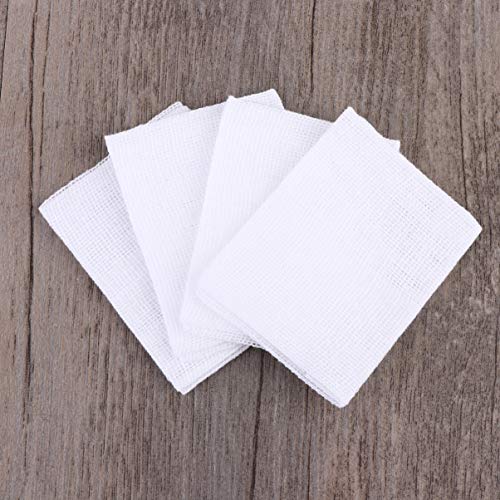 HEALLILY 40Pcs Compressas de Gaze Compressas de Gaze de Primeiros Socorros 5X7cm para Curativos Prep