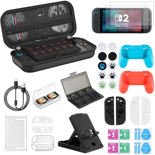 32 in1 Case Estojo Para Nintendo Switch 2 Acessórios Capa Proteto...