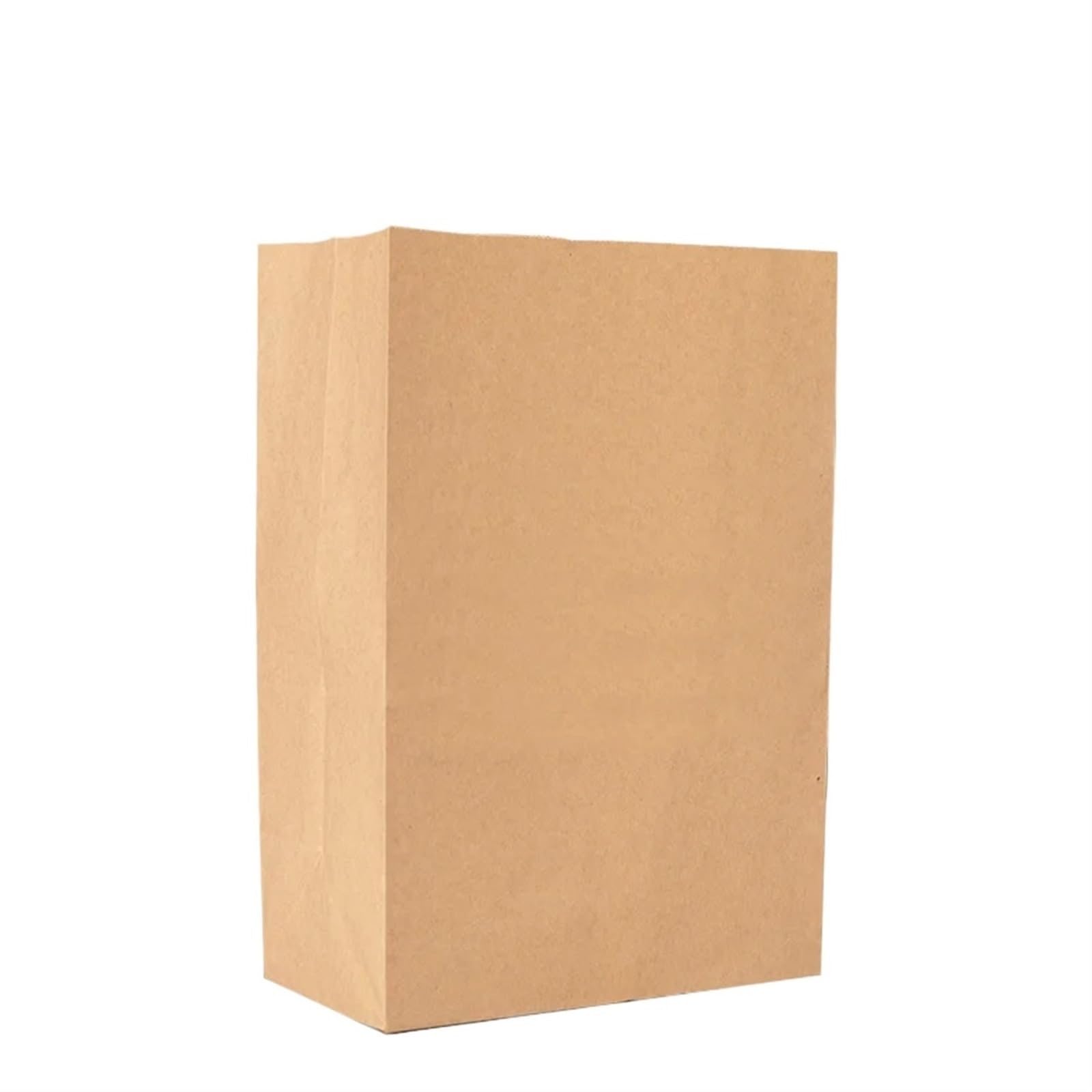 Torby papierowe Kraft, Opakowanie 100 żółtych torebek stojących z papieru pakowego w różnych rozmiarach na przyjęcie z przekąską chlebową(30x15.5x10cm)