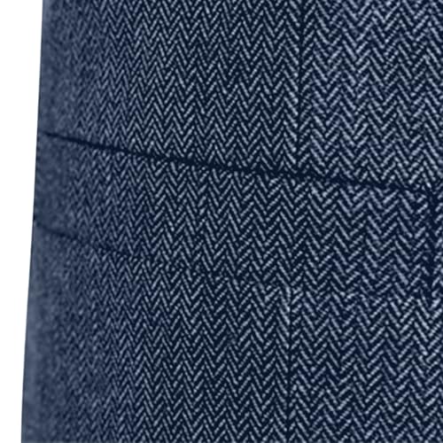 Men's Business Dress Vest Vintage Button Down Blazer Formal V Neck Sleeveless Waistcoat for Wedding Party3