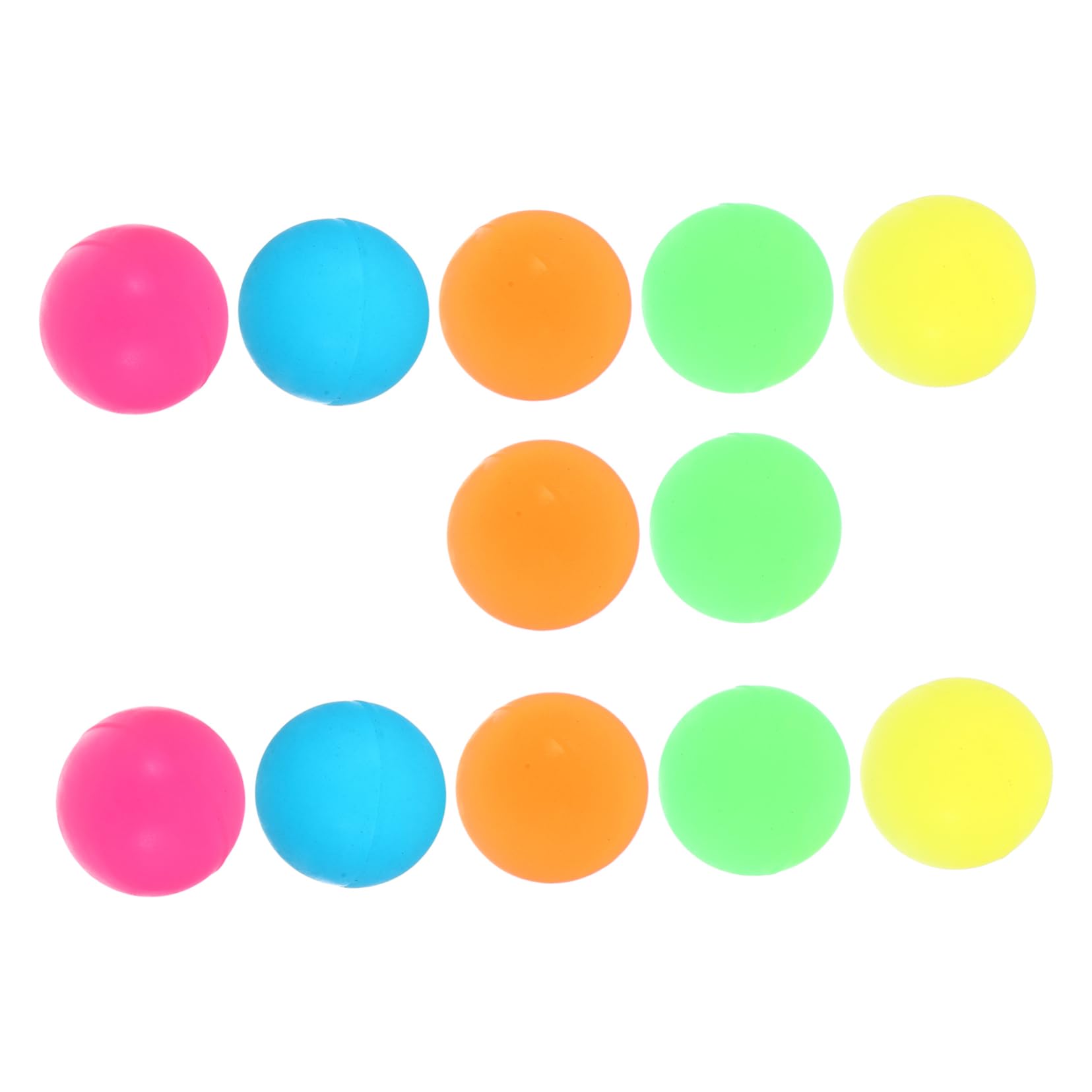Abaodam Interactive Luminous Ball Set 12pcs 32mm Bouncy Balls for Kids Perfect for Party