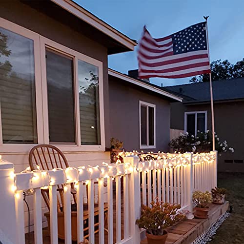 Christmas Lights 100 Count Mini Clear Lights 32Ft White Wire Christmas Tree String Lights Set For Outdoor Indoor Christmas Decorations Wedding Decorations Valentines Day Decor,Ul Certified (32Feet) #TOP2
