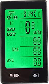 TAMSOI TXY Wireless Bicycle Speedometer, Bicycle Yardstick, 2.4" LCD Backlight Display, Waterproof Outdoor Bicycle Odometer