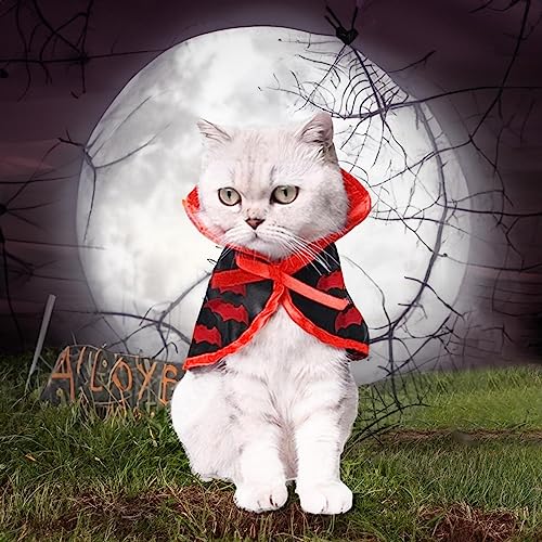 Fantasias de Halloween para gatos | Fantasia de gatinho para gatos | Roupas para cães Manto em forma