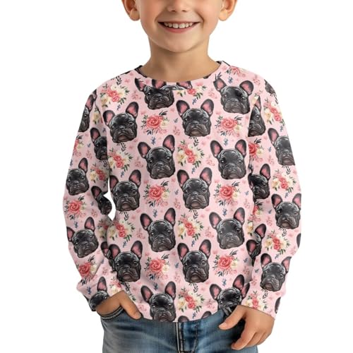 Xpyiqun T Shirts for Girls 3-16 Y Casual Long Sleeve Shirt Kids Athletic Graphic Tee Pullover Tops Tshirts4