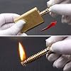Kerosene gas lighter, copper vintage lighter, match lighter, reusable permanent match lighter, portable antique kerosene metal lighter(Brass)