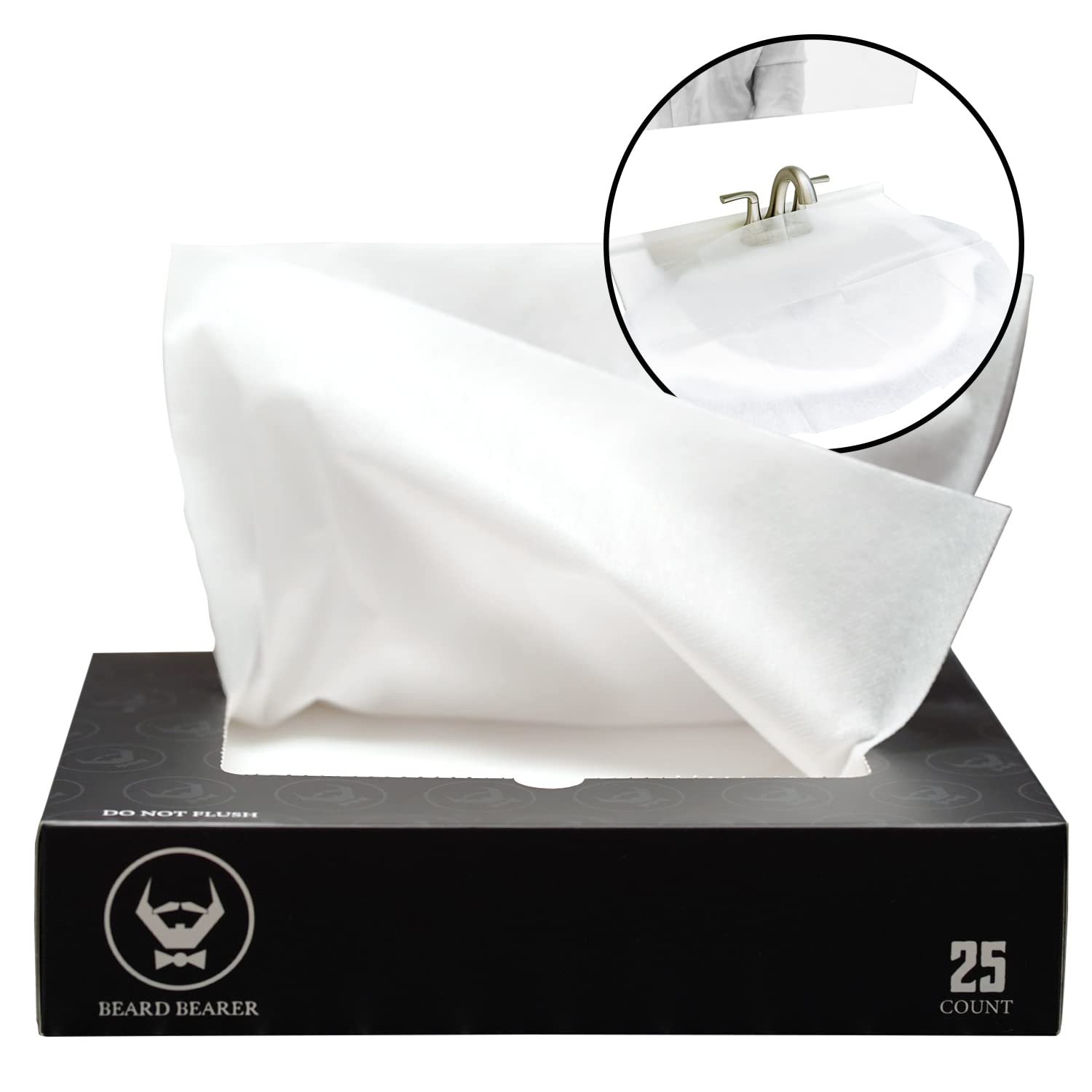 Beard Bearer Sink Liner Men’s Hair Catcher, when Trimming