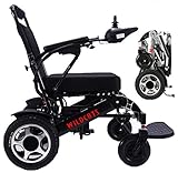 Rubicon Premium Lightweight Electric Wheelchairs. All Terrain,Dual Power Motors, Foldable, Travel Power Wheelchair for Adults. Silla de Ruedas Electrica. (Premium - Heavy Duty)