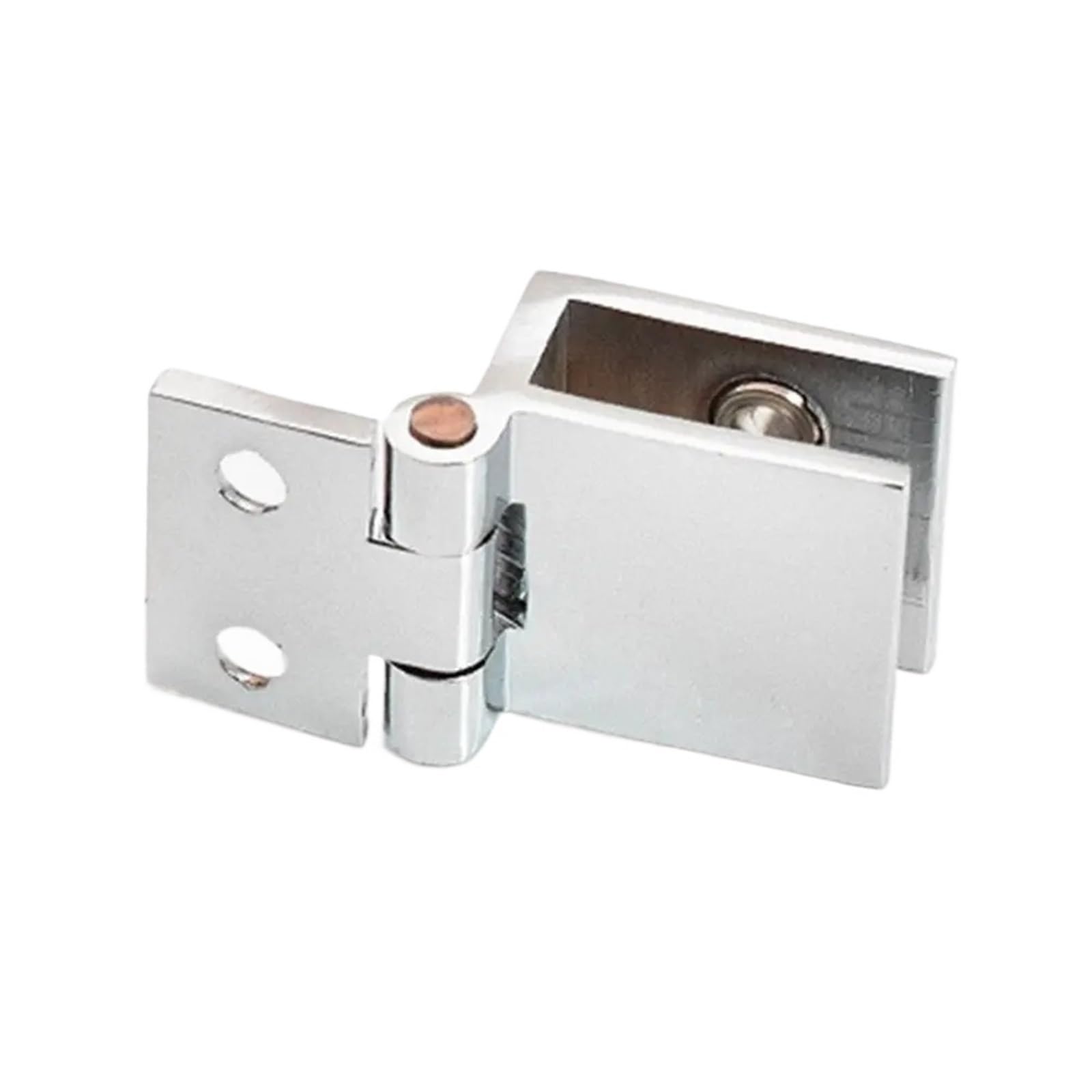 Alnaeson 0 Degrees Glass Door Hinge 1Pcs Bathroom Furniture Cupboard 90 180 Degree Glass Clamp Door Hinge Cabinet Bilateral Clip For Glass Cabinetss(0 Degrees)