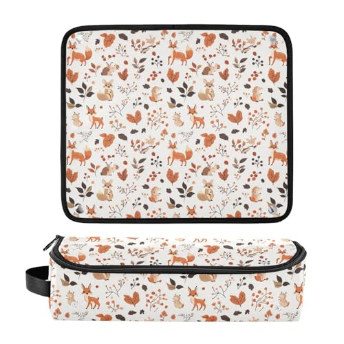 Bolsa organizadora para herramientas de cabello resistente al calor con estampado de animales, tamaño de viaje miniatura 3