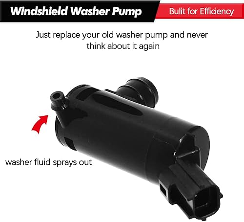 Miniatura 3 de Bomba de limpiaparabrisas con ojales de repuesto para Ford Escape, Focus, F150, F350, Mazda B2300, B2500 Mercury Monterey, Mariner reemplaza al OEM